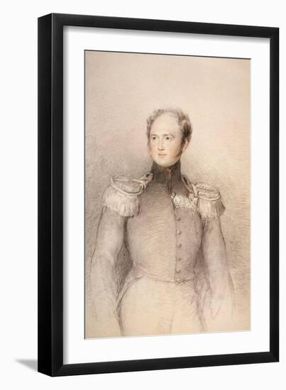 Emperor Alexander I, 1818 (Black Chalk & Sanguine on Paper)-Thomas Lawrence-Framed Giclee Print