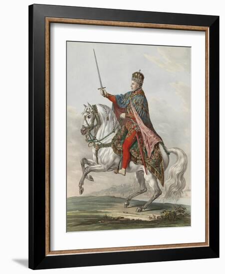 Emperor Ferdinand I of Austria as King of Hungary, 1830-Franz Wolf-Framed Giclee Print