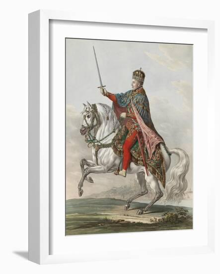 Emperor Ferdinand I of Austria as King of Hungary, 1830-Franz Wolf-Framed Giclee Print