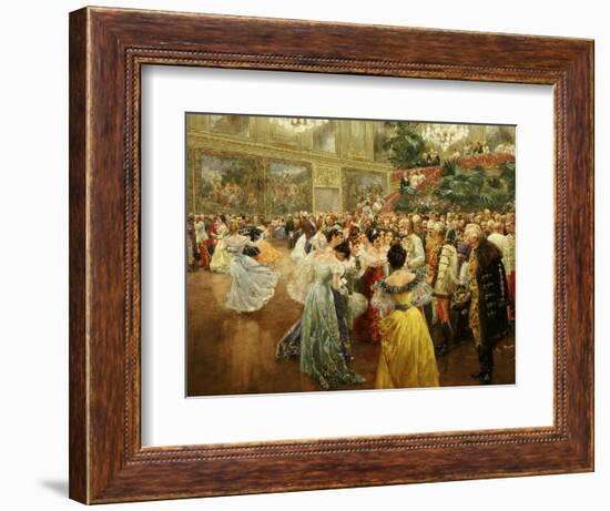 Emperor Franz Joseph, 1830-1916, at Ball in Vienna in 1900 to Salute Start of New Century-Wilhelm Gause-Framed Giclee Print