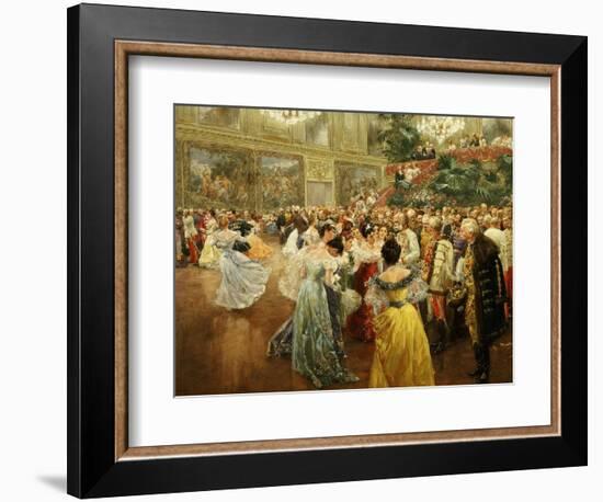 Emperor Franz Joseph, 1830-1916, at Ball in Vienna in 1900 to Salute Start of New Century-Wilhelm Gause-Framed Giclee Print