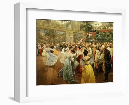 Emperor Franz Joseph, 1830-1916, at Ball in Vienna in 1900 to Salute Start of New Century-Wilhelm Gause-Framed Giclee Print