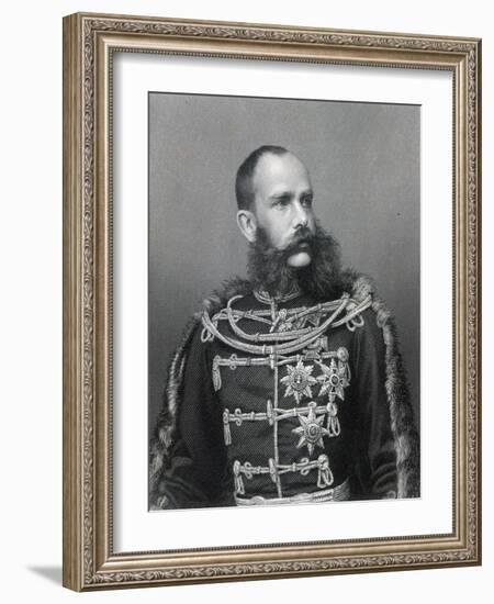 Emperor Franz Joseph I of Austria, Engraved by George J. Stodard-Austrian Photographer-Framed Giclee Print