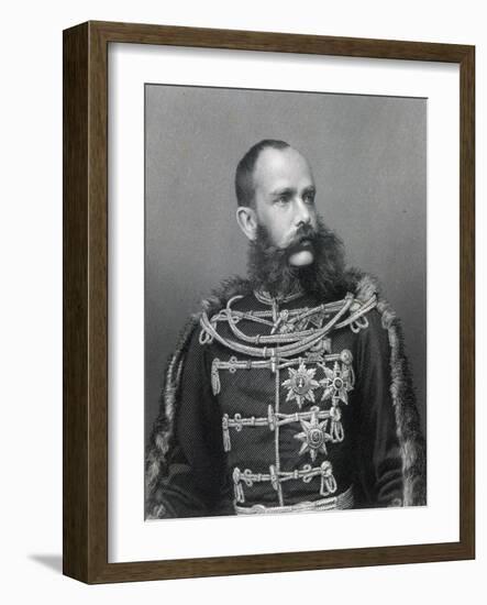 Emperor Franz Joseph I of Austria, Engraved by George J. Stodard-Austrian Photographer-Framed Giclee Print