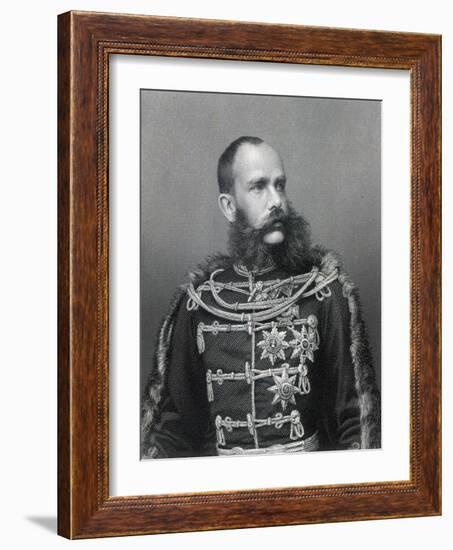 Emperor Franz Joseph I of Austria, Engraved by George J. Stodard-Austrian Photographer-Framed Giclee Print