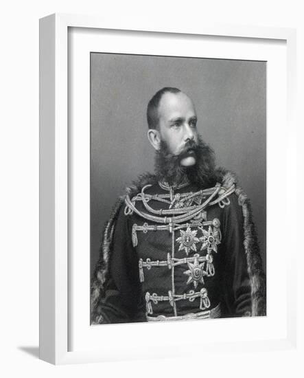 Emperor Franz Joseph I of Austria, Engraved by George J. Stodard-Austrian Photographer-Framed Giclee Print