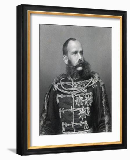 Emperor Franz Joseph I of Austria, Engraved by George J. Stodard-Austrian Photographer-Framed Giclee Print
