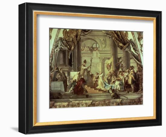 Emperor Frederick Barbarossa's Wedding to Beatrix of Burgundy in 1156, C.1751-52-Giovanni Battista Tiepolo-Framed Giclee Print