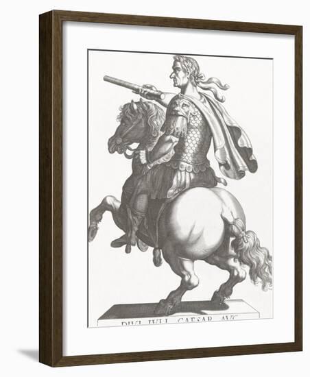 Emperor Julius Caesar-Antonio Tempesta-Framed Art Print