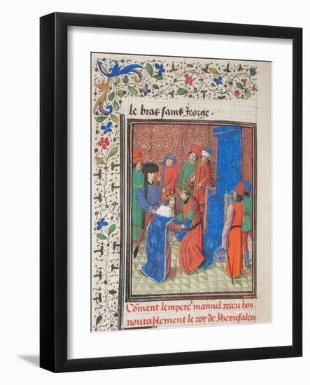 Emperor Manuel I Komnenos Meets with King Amalric I of Jerusalem, 1460S-null-Framed Giclee Print