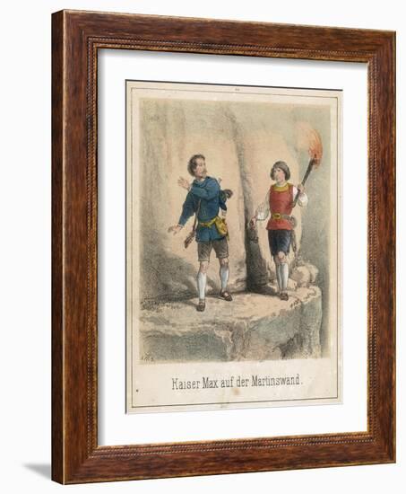 Emperor Max on the Martinswall-Theodor Hosemann-Framed Giclee Print