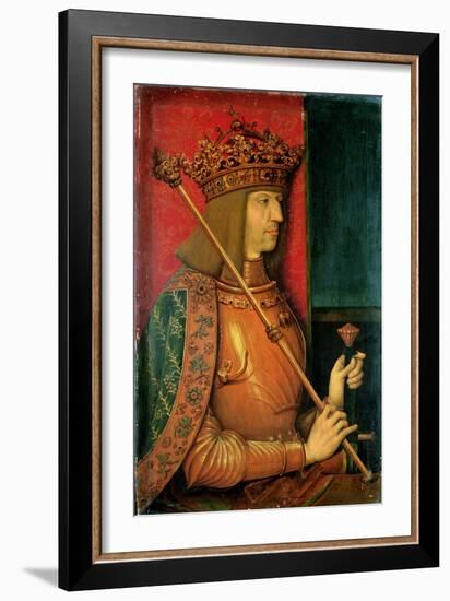 Emperor Maximilian I (1459-1519)-Bernhard Strigel-Framed Giclee Print