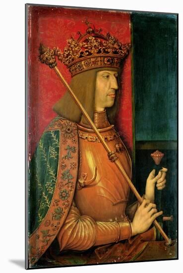 Emperor Maximilian I (1459-1519)-Bernhard Strigel-Mounted Giclee Print