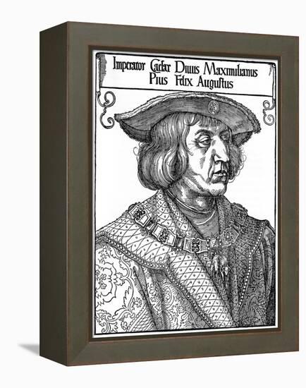 Emperor Maximilian I, 1519-Albrecht Durer-Framed Premier Image Canvas