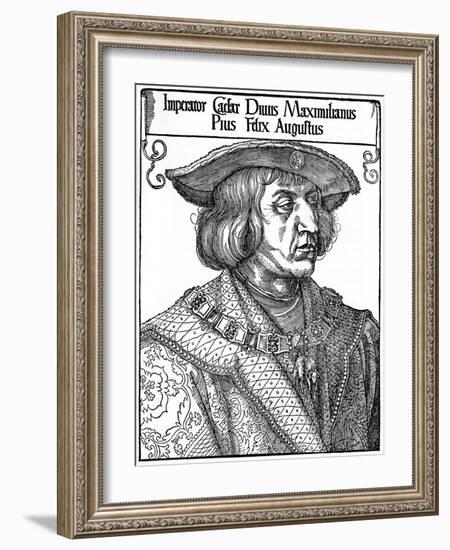 Emperor Maximilian I, 1519-Albrecht Durer-Framed Giclee Print