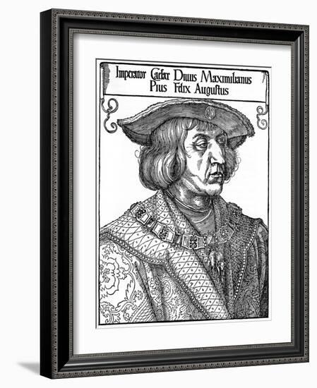 Emperor Maximilian I, 1519-Albrecht Durer-Framed Giclee Print