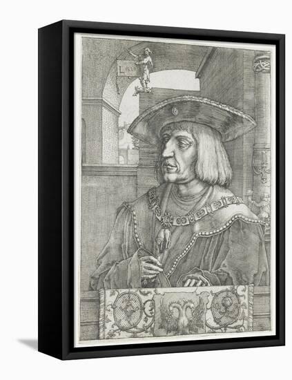 Emperor Maximilian I, 1520-Lucas van Leyden-Framed Premier Image Canvas