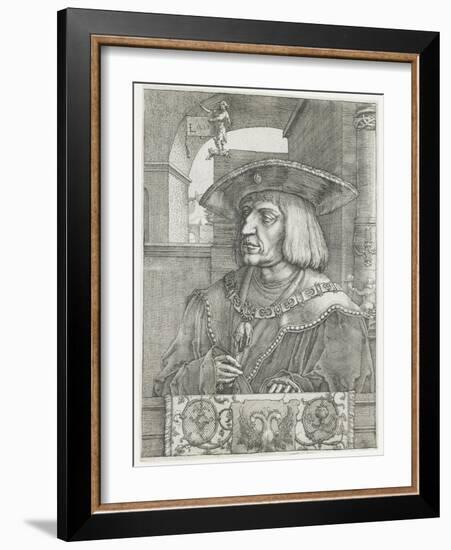 Emperor Maximilian I, 1520-Lucas van Leyden-Framed Giclee Print