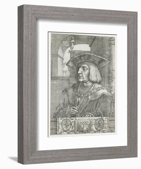 Emperor Maximilian I, 1520-Lucas van Leyden-Framed Giclee Print