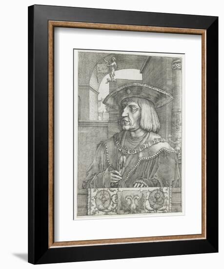 Emperor Maximilian I, 1520-Lucas van Leyden-Framed Giclee Print