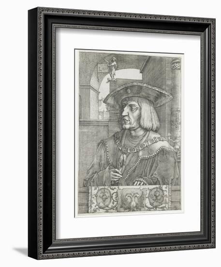 Emperor Maximilian I, 1520-Lucas van Leyden-Framed Giclee Print