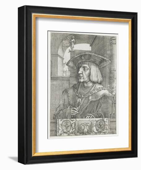 Emperor Maximilian I, 1520-Lucas van Leyden-Framed Giclee Print