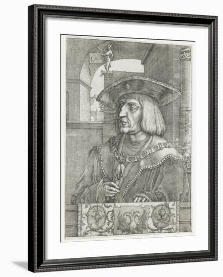 Emperor Maximilian I, 1520-Lucas van Leyden-Framed Giclee Print