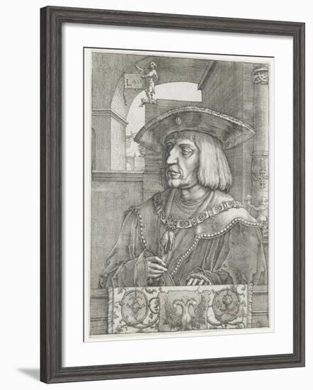 Emperor Maximilian I, 1520-Lucas van Leyden-Framed Giclee Print