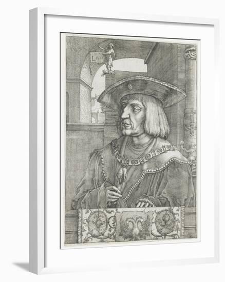 Emperor Maximilian I, 1520-Lucas van Leyden-Framed Giclee Print