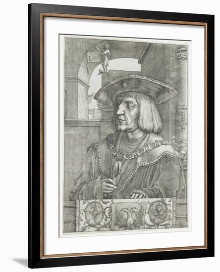 Emperor Maximilian I, 1520-Lucas van Leyden-Framed Giclee Print