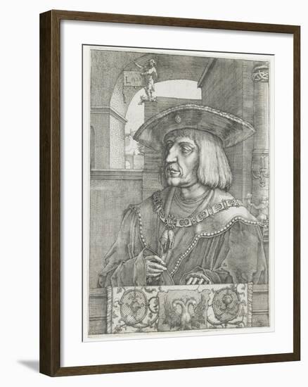 Emperor Maximilian I, 1520-Lucas van Leyden-Framed Giclee Print