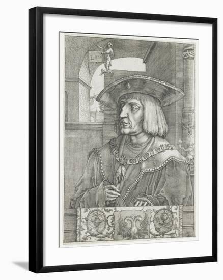 Emperor Maximilian I, 1520-Lucas van Leyden-Framed Giclee Print