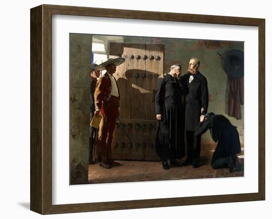 Emperor Maximilian of Mexico before the Execution, 1882-Jean-Paul Laurens-Framed Giclee Print