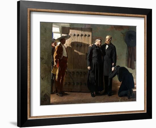 Emperor Maximilian of Mexico before the Execution, 1882-Jean-Paul Laurens-Framed Giclee Print