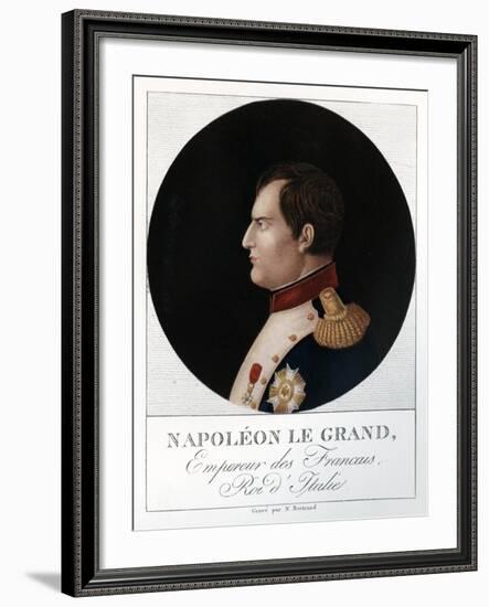 Emperor Napoleon Bonaparte, (1769-182), 1912-N Bertrand-Framed Giclee Print