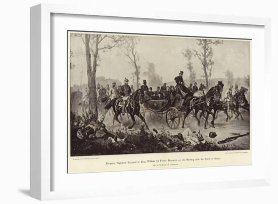 Emperor Napoleon Escorted to King William by Prince Bismarck-Wilhelm Camphausen-Framed Giclee Print