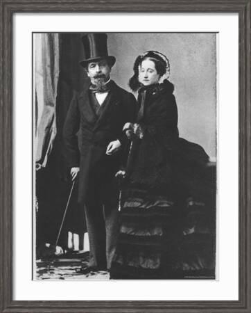 Emperor Napoleon III and Empress Eugenie, c.1865' Photographic Print -  Andre Adolphe Eugene Disderi