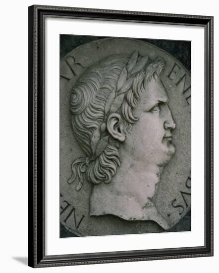 Emperor Nero in Marble, Certosa Di Pavia, Lombardy, Italy, Europe-Hart Kim-Framed Photographic Print