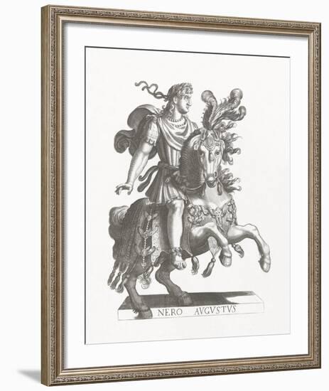 Emperor Nero-Antonio Tempesta-Framed Art Print