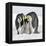 Emperor Penguin Adults with Chick-null-Framed Premier Image Canvas