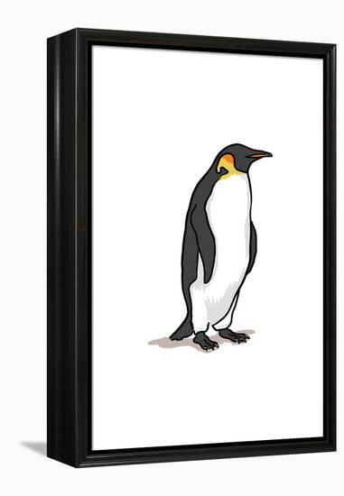 Emperor Penguin - Icon-Lantern Press-Framed Stretched Canvas