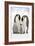 Emperor Penguin, Two Adults with Two Chicks-null-Framed Photographic Print