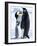 Emperor Penguins (Aptenodytes Forsteri) and Chick, Snow Hill Island, Weddell Sea, Antarctica-Thorsten Milse-Framed Photographic Print