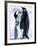 Emperor Penguins (Aptenodytes Forsteri) and Chick, Snow Hill Island, Weddell Sea, Antarctica-Thorsten Milse-Framed Photographic Print