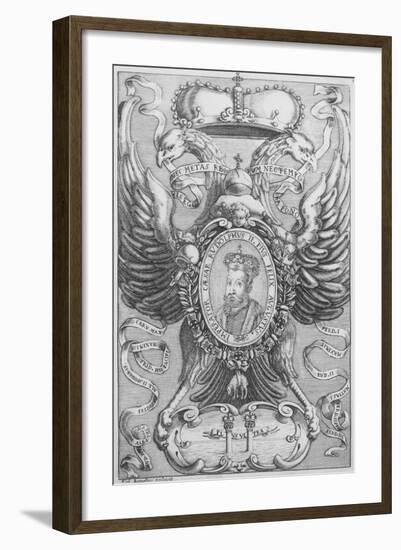 Emperor Rudolf II, Plate 11 of 'The Emperors of the Habsburg Dynasty', 1649-1657-Federico Agnelli-Framed Giclee Print