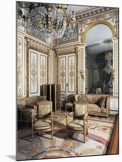 Emperor's Bedroom, Large Apartments of Napoleon I, Palace of Fontainebleau-null-Mounted Giclee Print