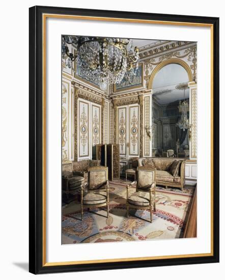 Emperor's Bedroom, Large Apartments of Napoleon I, Palace of Fontainebleau-null-Framed Giclee Print