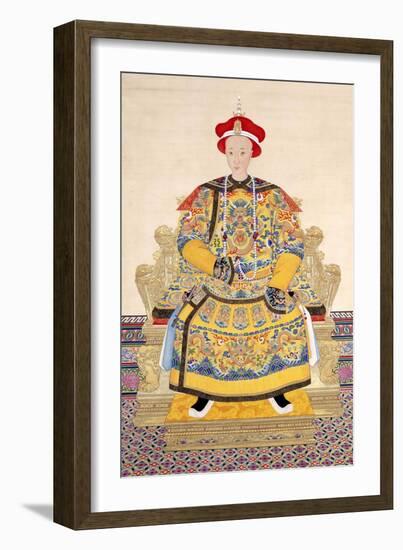 Emperor Tongzhi (1856 - 1875), His Temple Name was Muzong-Chinese School-Framed Giclee Print