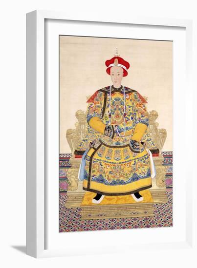 Emperor Tongzhi (1856 - 1875), His Temple Name was Muzong-Chinese School-Framed Giclee Print