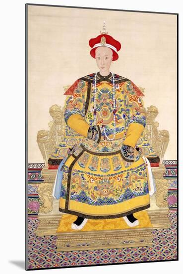 Emperor Tongzhi (1856 - 1875), His Temple Name was Muzong-Chinese School-Mounted Giclee Print